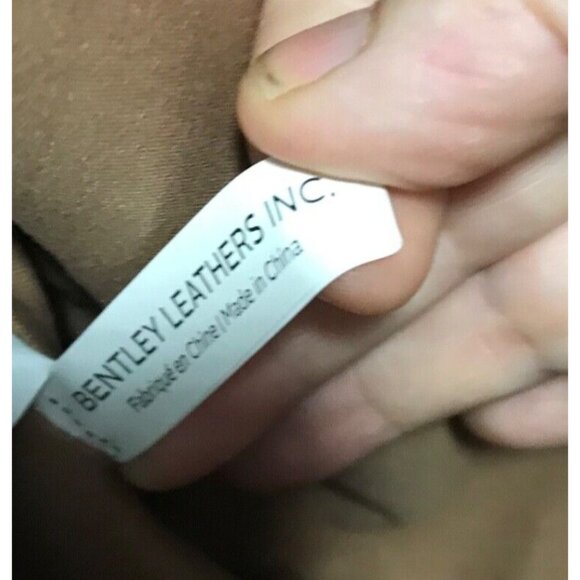 Bently Leather Mia & Luca Messenger Bag Purse Tan Shoulder Strap 18 X 11" Large - Picture 16 of 16